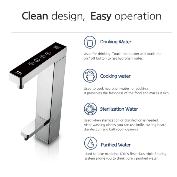 Premium Hydrogen Water Generator System w/ Faucet
